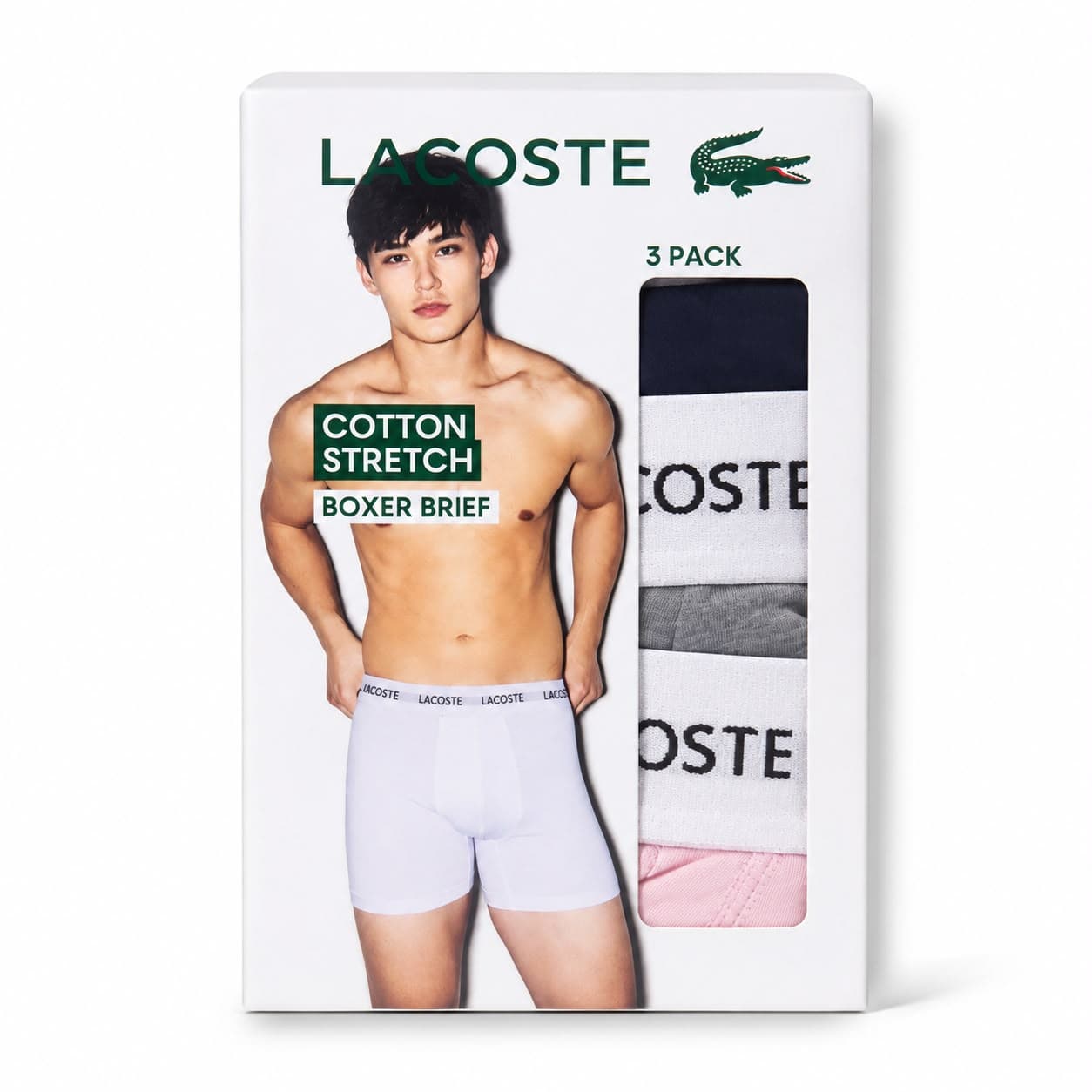 BOXER LACOSTE STRETCH 3 PACK
